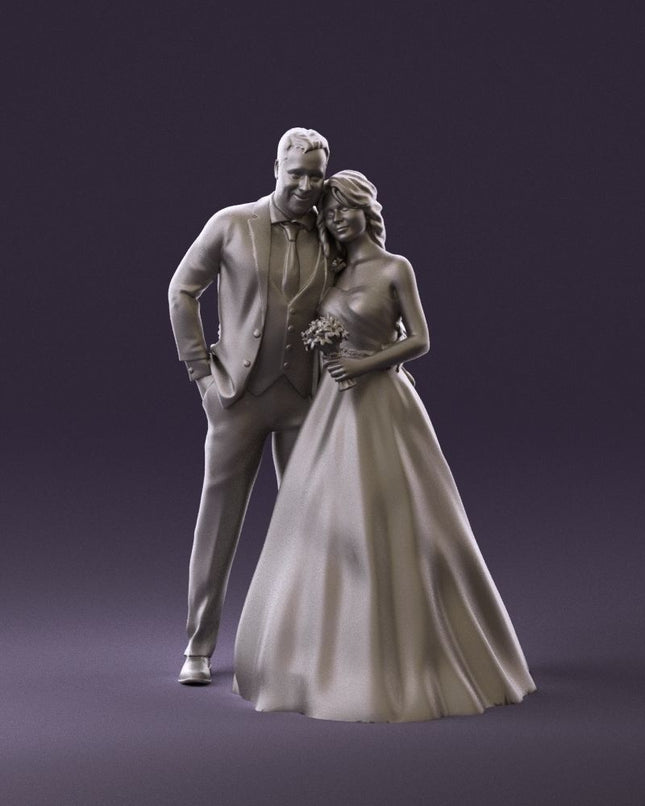 Wedding Bride & Groom Couple 5 Figure