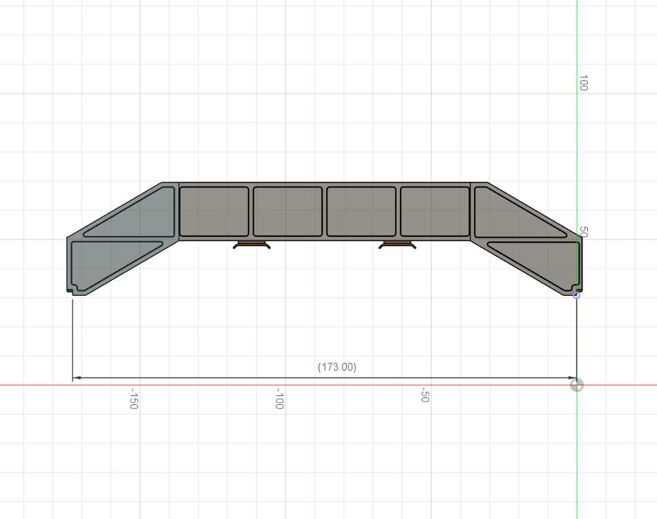 PJD104 Model Railway Concrete Platform Footbridge