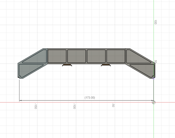 PJD104 Model Railway Concrete Platform Footbridge