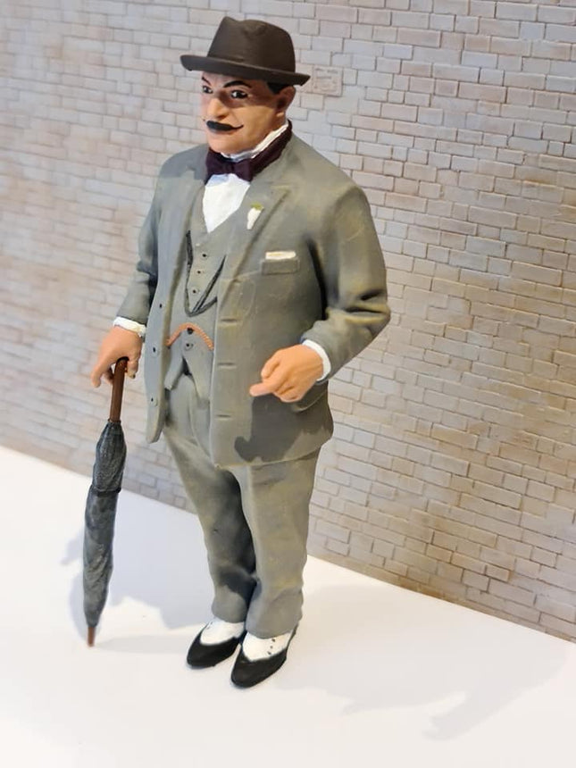Famous Detective Hercole Poirot Figure