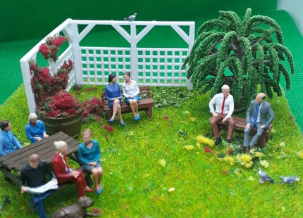 Park Or Pub Scene With Figures Figure
