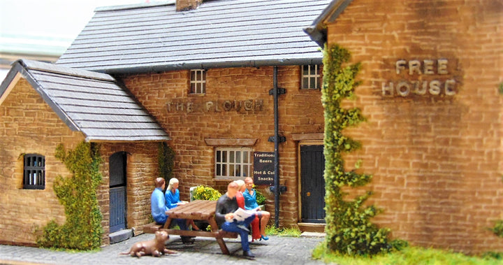 Park Or Pub Scene With Figures Figure