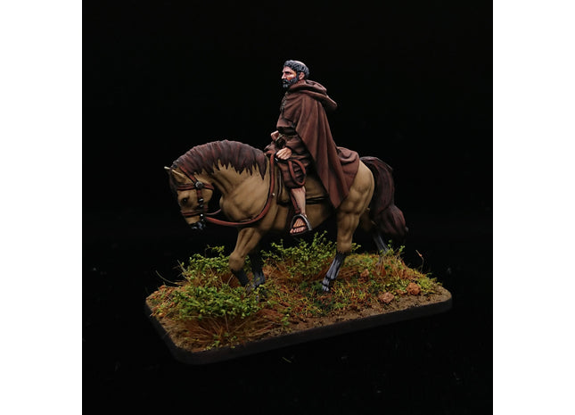 REM0079 Mounted Medieval Priest/Franciscan Friar