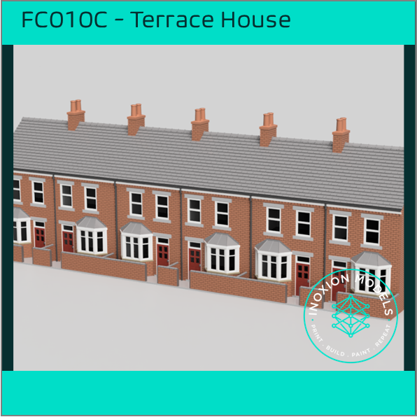 FC010C – 6x Low Relief Terrace House Pack OO Scale