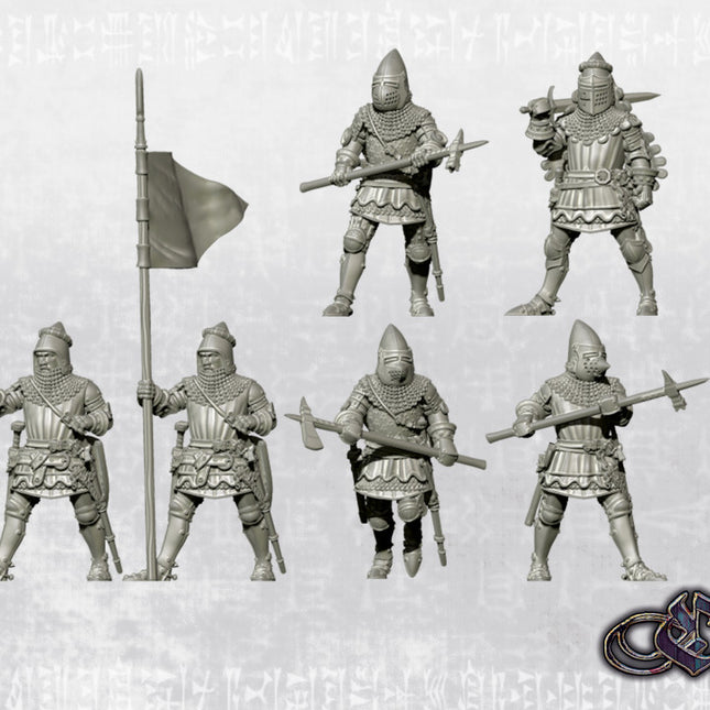 EDS0007 Knights with poleaxe