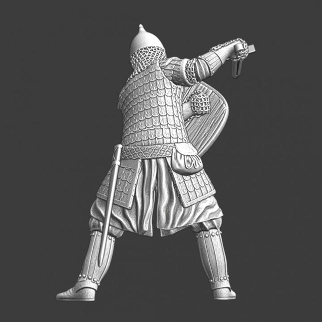 NCM081 Medieval Ukrainian warrior - fighting with sword