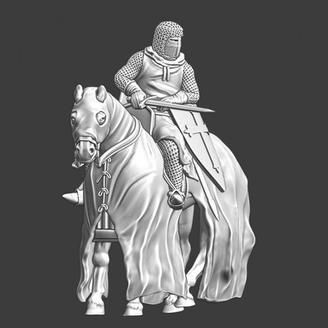 NCM060 Leper knight from the Order of Lazarus - mounted