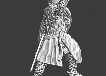NCM086 Medieval religious knight fighting with sword