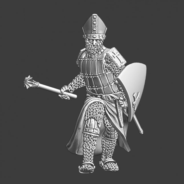 NCM101 Medieval warrior bishop advancing
