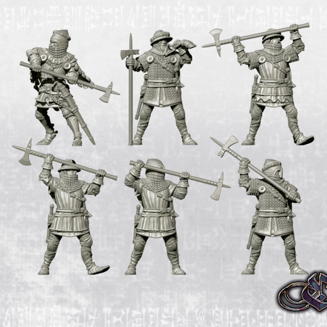 EDS0006 Men at arms with poleaxes