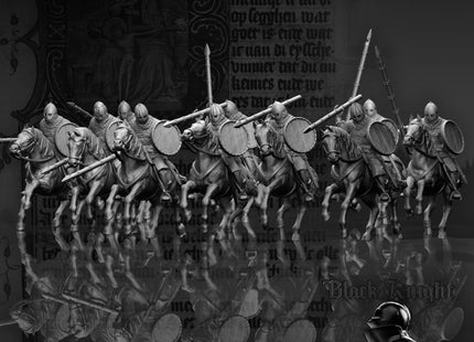 BKM007 13th century - Prussian Mounted Warriors x 10