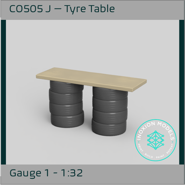 CO505 J – Tyre Table 1:32 Scale