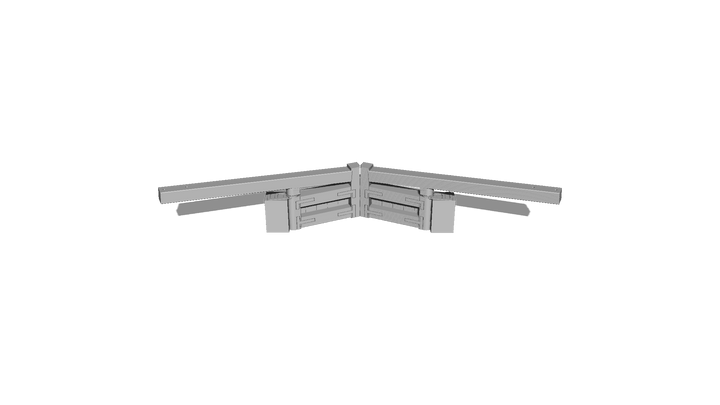 PJD031 Model Railway Canal lock gates C