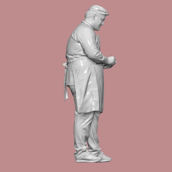 Mm1039 Male Shop Keeper Writing Figure