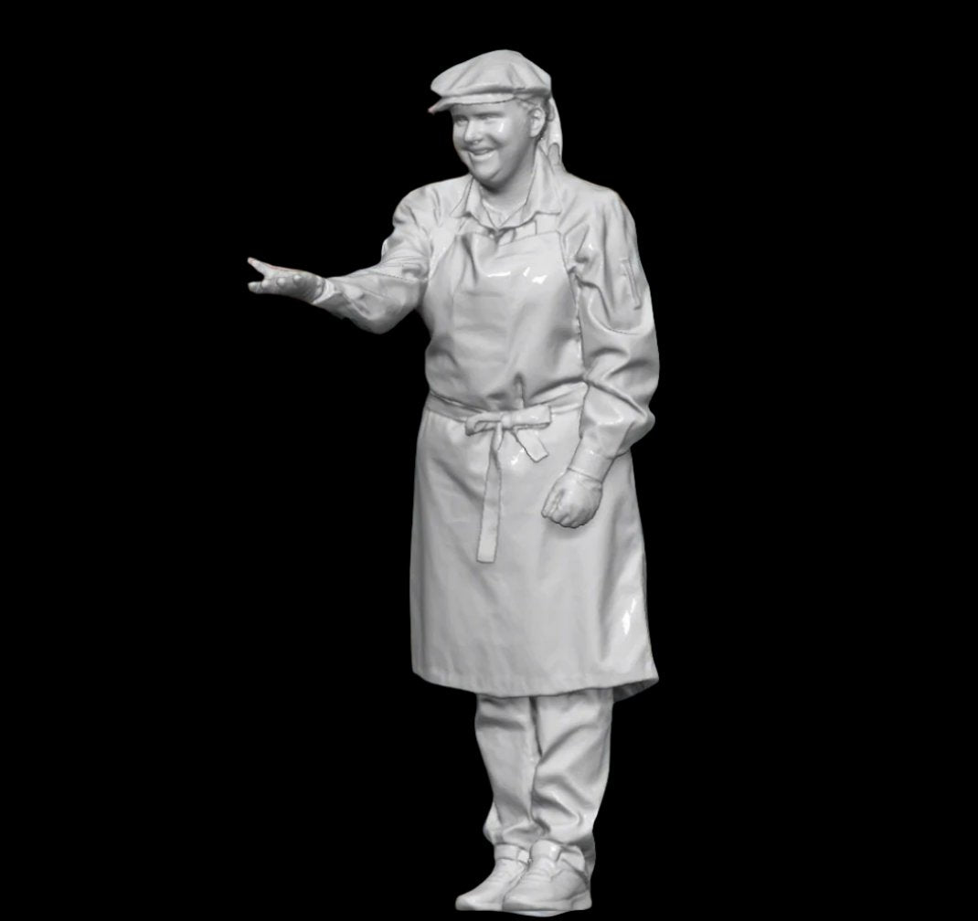 Mm1040 Female Shop Keeper With Hand Out Figure