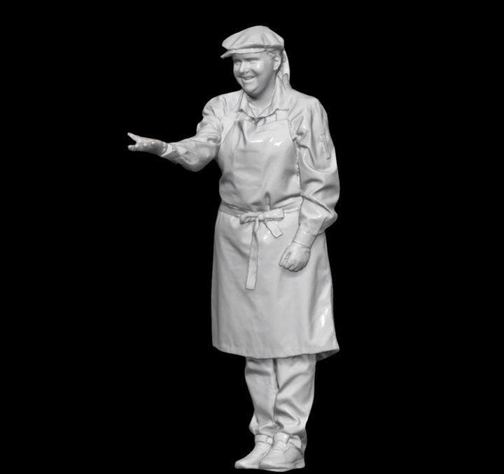 Mm1040 Female Shop Keeper With Hand Out Figure