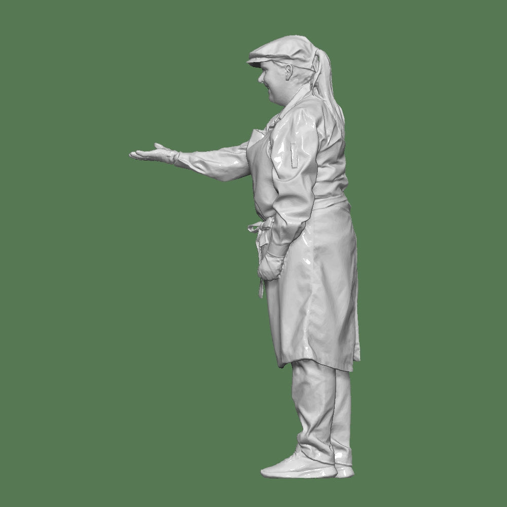 Mm1040 Female Shop Keeper With Hand Out Figure