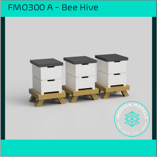 FO300 A – Box Beehives OO/HO Scale