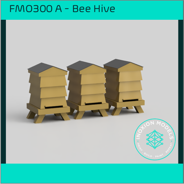FO300 B – Louvered Beehives OO/HO Scale