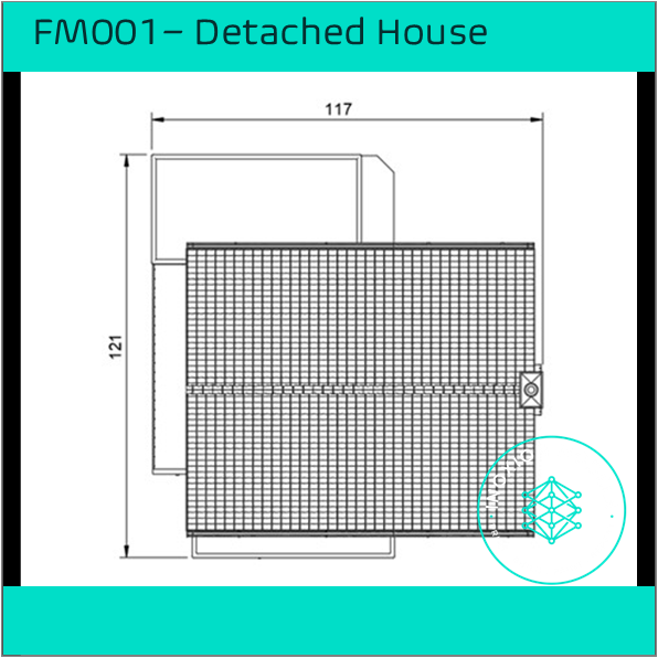 FM001 – Detached House HO Scale
