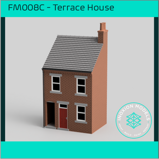 FM008C – Low Relief Terrace House w Close HO Scale