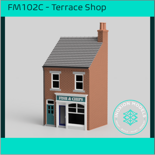 FM102C – Low Relief Terrace Shop OO Scale