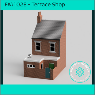 FM102E – Low Relief Terrace Shop HO Scale