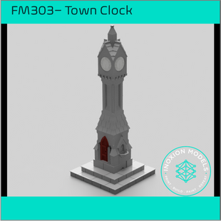 FM303 – English Town Clock HO Scale