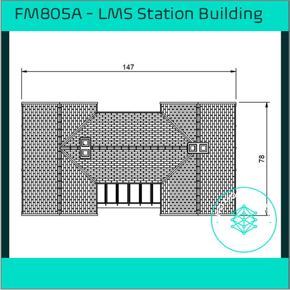FM805A – LMS Station Building HO Scale