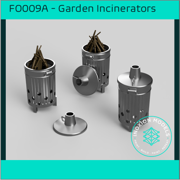 FO009 A – Garden Incinerators OO/HO Scale