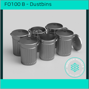 FO100 B – Dustbins HO Scale