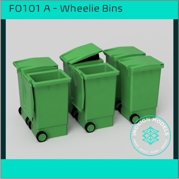 FO101 A – Wheelie Bins OO/HO Scale