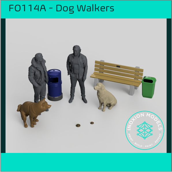 FO114A – Dog Walkers OO/HO Scale