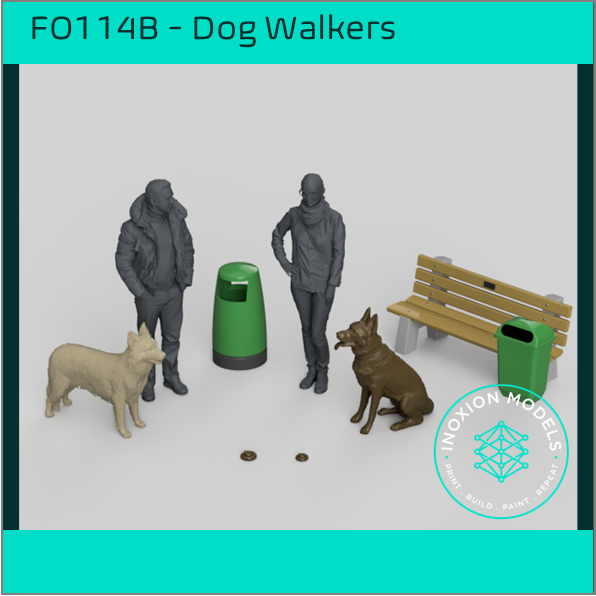 FO114B – Dog Walkers OO/HO Scale