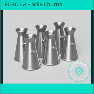 FO301 A – 17 Gallon Milk Churns OO/HO Scale