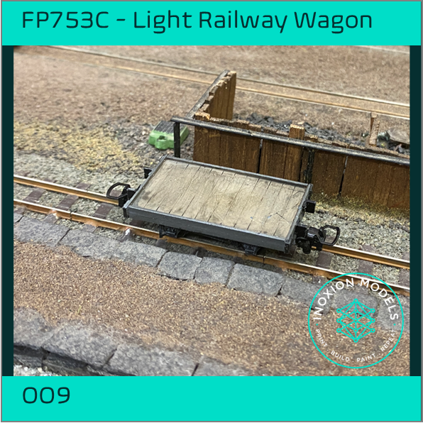 FPC753C – 4x Light Railway Wagon Pack OO9 Gauge
