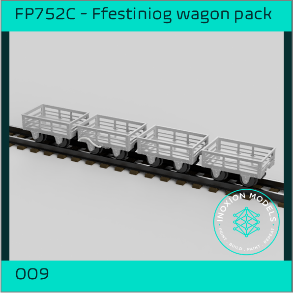 FP752C – Ffestiniog Slate Wagon Pack OO9 Gauge