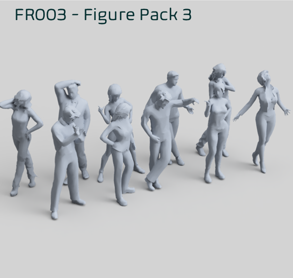 FR003 Standing Figure Pack 3
