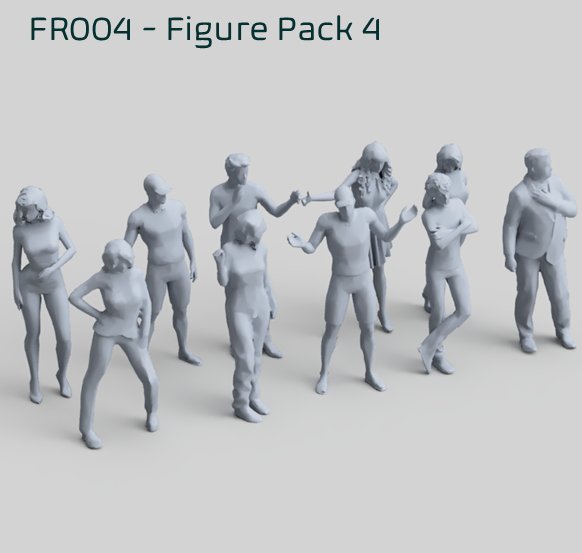 FR004 Standing Figure Pack 4