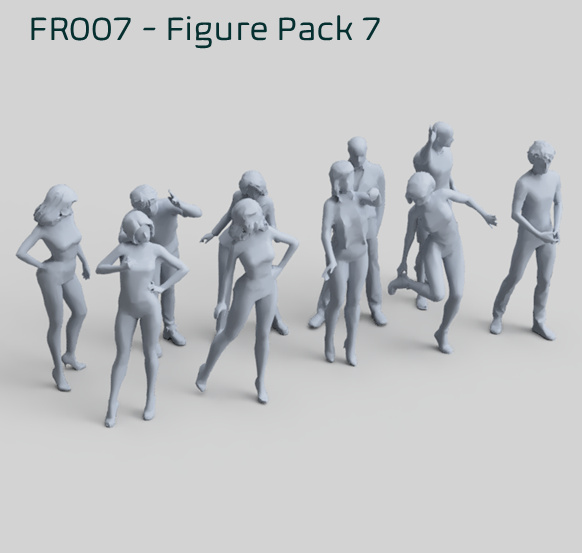 Fr007 Standing Figure Pack 7