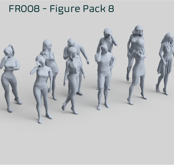 FR008 Standing Figure Pack 8