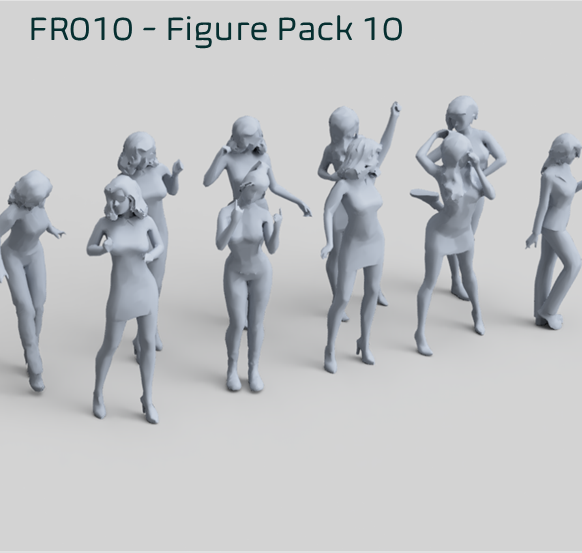 Fr010 Standing Figure Pack 10