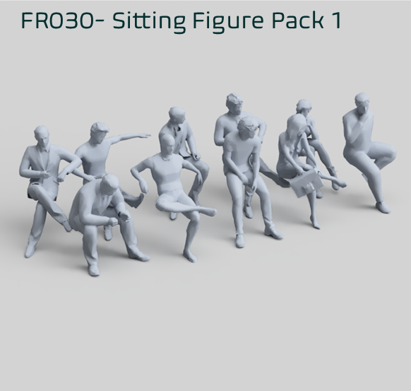 FR030 Sitting Figure Pack 1