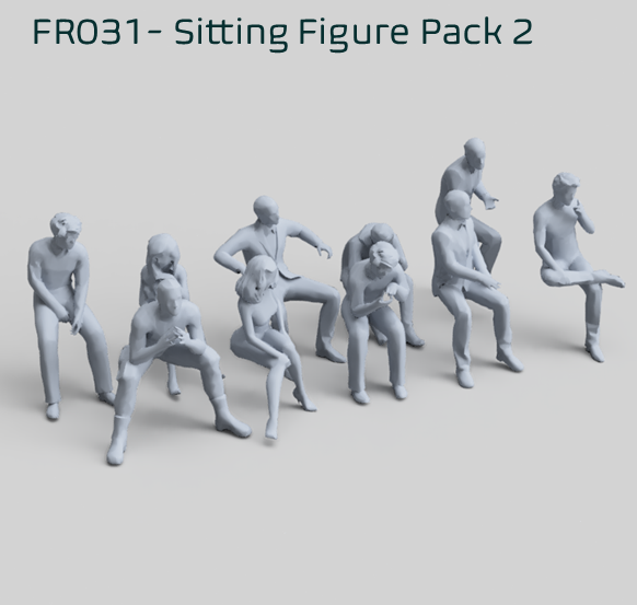 FR031 Sitting Figure Pack 2