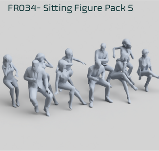 FR034 Sitting Figure Pack 5