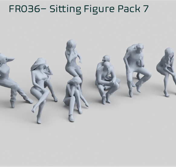 FR036 Sitting Figure Pack 7