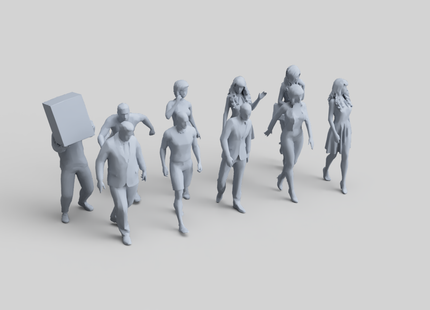 FR051 Walking Figure Pack 2