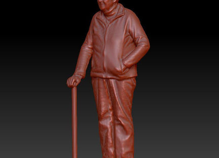 Older Female Standing With Walking Stick Dsp017 Figure