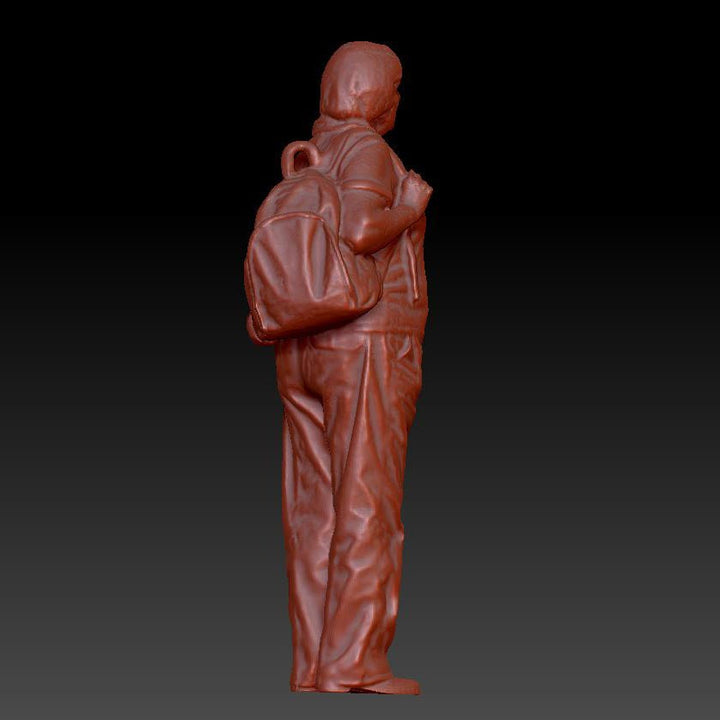 Older Female With Backpack Dsp019 Figure