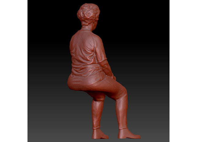 Older Lady Sitting With Mug Of Tea And Gossiping Dsp023 Figure